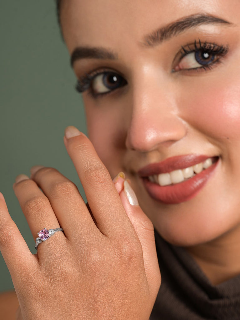Silver Lisbon Cushion Ring