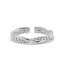 CLARA Pure 925 Sterling Silver Minimal Office Wear Finger Ring 