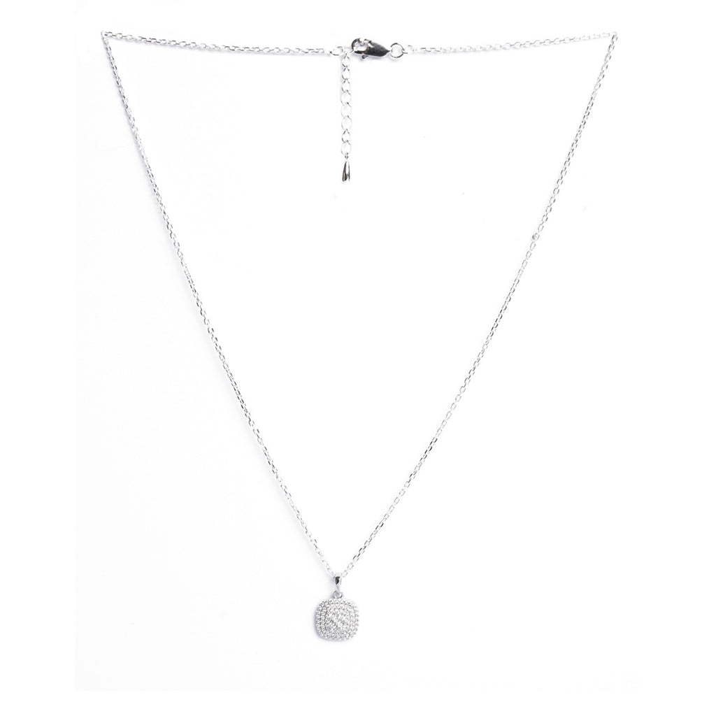 Silver Queen of Diamonds Pendant Chain