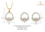 CLARA 925 Sterling Silver Tica Pendant Earring Chain Jewellery Set 