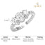 Silver Eloise Three Oval Ring