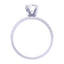 CLARA Made with Swiss Zirconia 925 Sterling Silver Round Solitaire Ring Gift for Women and Girls