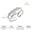Silver Melba Double Banded Infinity Ring