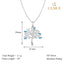 CLARA 925 Sterling Silver Isla Tree Pendant Chain Necklace 
