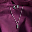 CLARA 925 Sterling Silver Reina Pendant Earring Chain Jewellery Set 