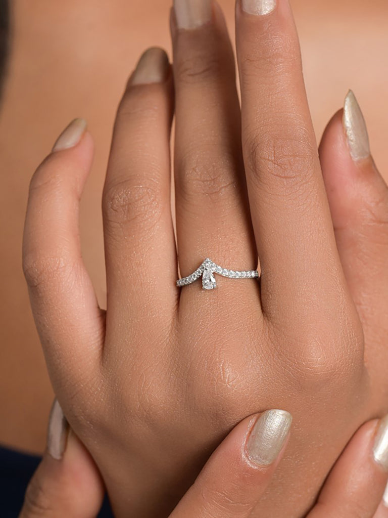 Silver Venice Wishbone Ring