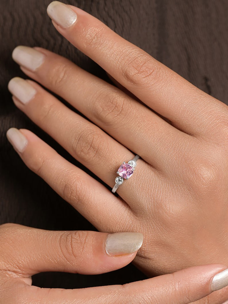Silver Lisbon Cushion Ring
