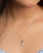 Silver Mirella Pearl Pendant with Chain