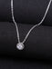 CLARA 925 Sterling Silver Rhodium Plated Rope Pendant with Chain Gift for Women and Girls