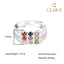Silver Natural Certified Navaratna Stone Original 9 gems Ring for Men and Boys