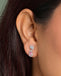 Silver Gioia Pink Earrings