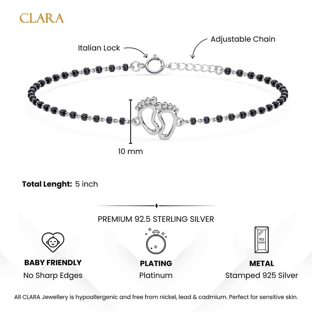 Silver Baby Nazariya Kids Star Bracelet