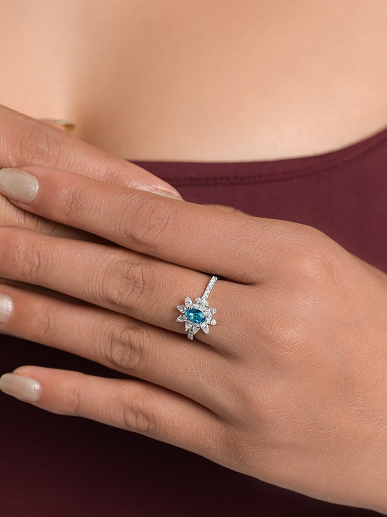 Silver Delphi Oval Ring