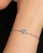 Silver Bianca Solitaire Adjustable Chain Bracelet