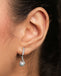 Silver Etoile Pearl Drop Earrings