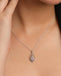 Silver Diu Pink Pendant with Chain