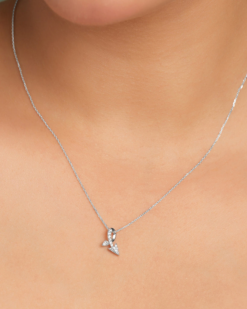 Silver Fonda Pendant with Chain