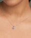 Silver Sienna Purple Pendant with Chain