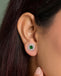 Silver Verde Stud Earrings