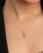 Silver Cielo Pink Pendant with Chain