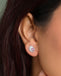 Silver Broken Heart Stud Earrings