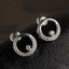 CLARA 925 Sterling Silver Swiss Zirconia Evie Earring With Screw Back Gift for Women and Girls