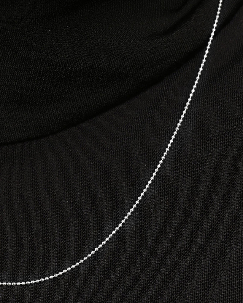 Silver Elowen Ball Chain Necklace in 18 inches