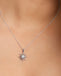 Silver Spider Web Pendant with Chain