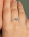 Silver Livia Solitaire Finger Ring