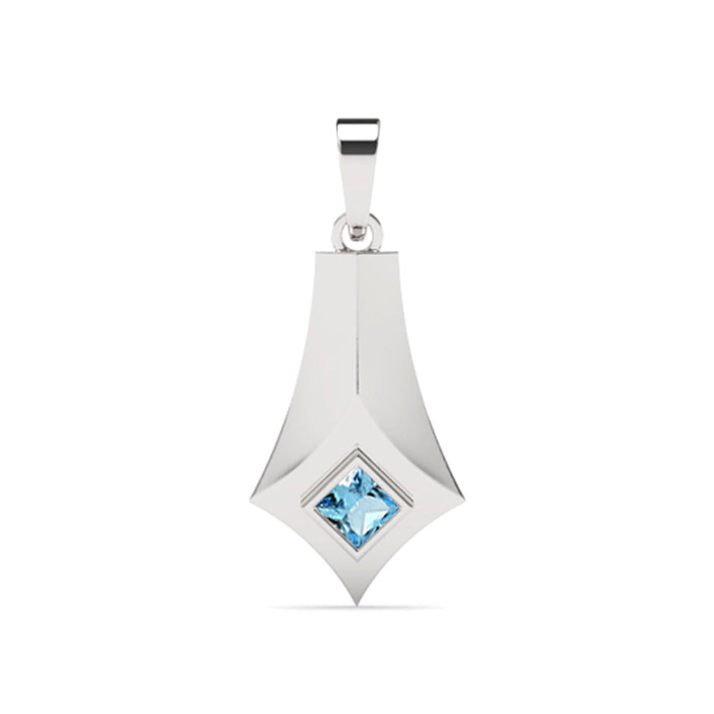 Silver Hagen Men Pendant Necklace with Chain or without Chain