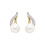 Silver Pearl Asuka Stud Earrings