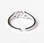 CLARA Pure 925 Sterling Silver Step Finger Ring 