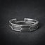 CLARA Real 925 Sterling Silver Hexagon Band Ring 