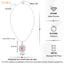 Silver Cielo Pink Pendant with Chain