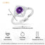 Silver Seville Purple Ring