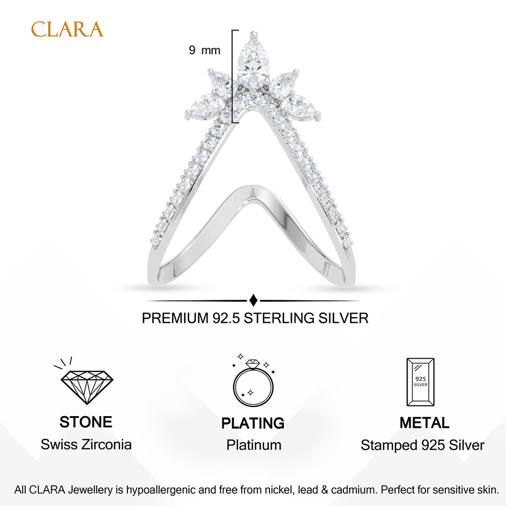 Silver Vanki Tiara Ring