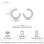 Silver Front Back Earrings