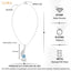 Silver Orsel Sky Blue Pendant with Chain