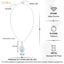 Silver Freni Sky Blue Pendant with Chain