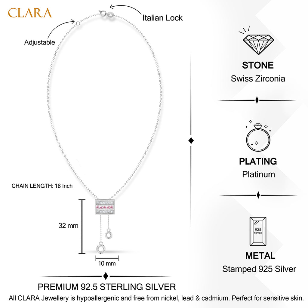 Silver Merola Pendant with Chain