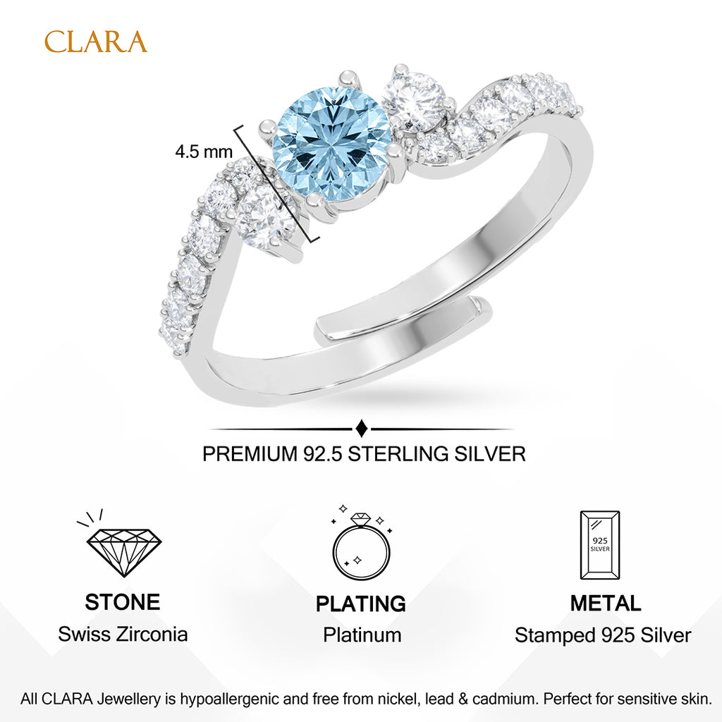 Silver Mykonos Trilogy Ring