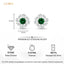 Silver Verde Stud Earrings