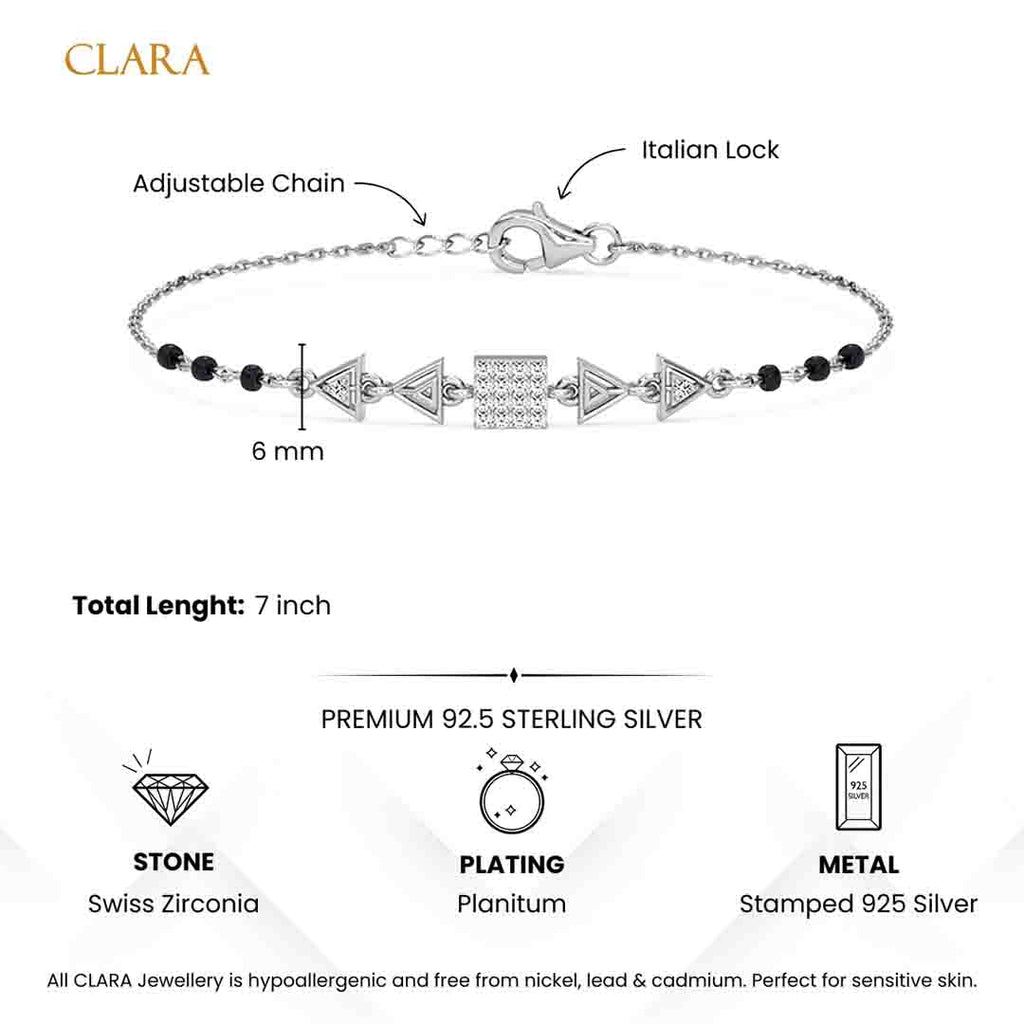 Silver Aniya Mangalsutra Bracelet