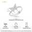 Silver Fia Butterfly Finger Ring