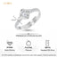 Silver Livia Solitaire Finger Ring