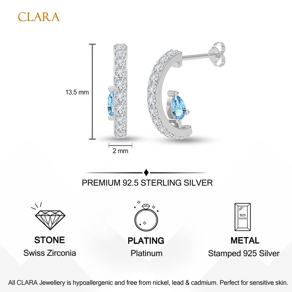 Silver Paola Hoop Earrings