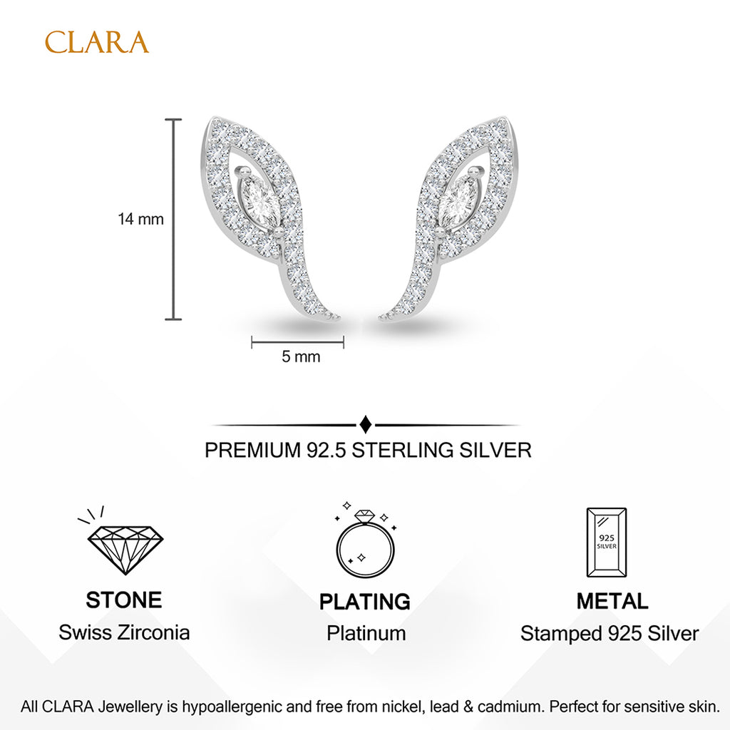 Silver Vanna Stud Earrings