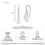 Silver Carls Pearl Drop Earrings