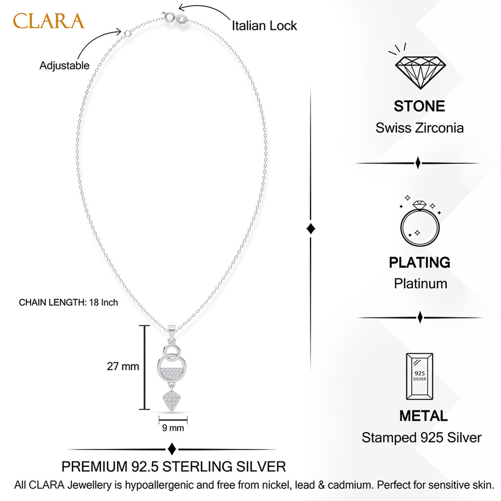 Silver Dharini Pendant with Chain