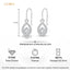 Silver Luna Drop Earrings